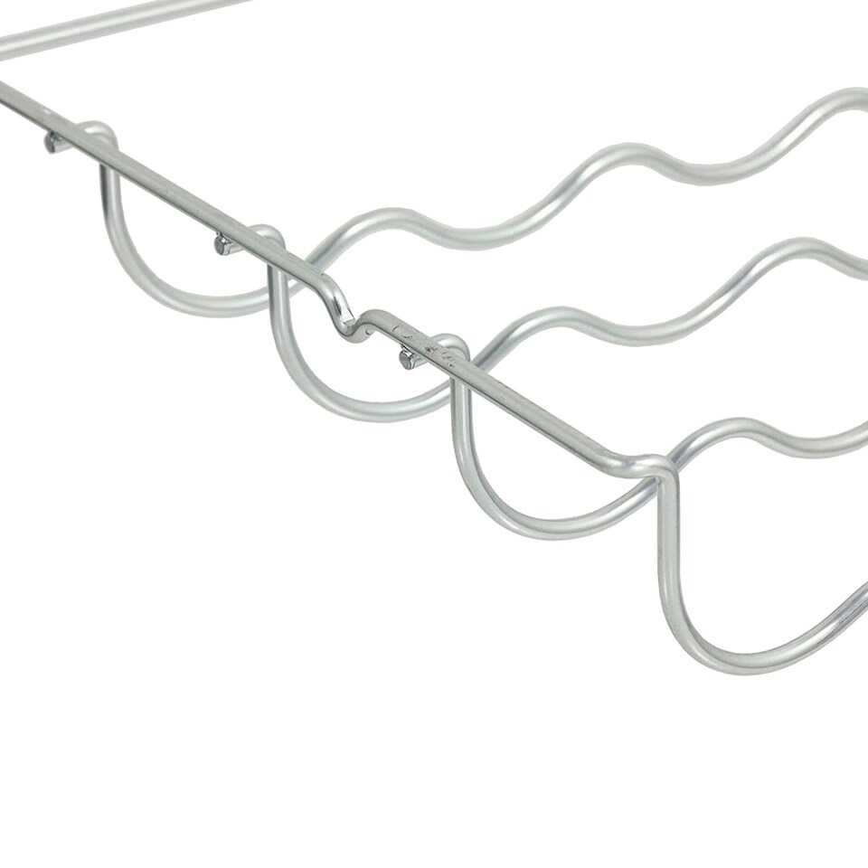 image 1 of SPARES2GO Wine Bottle Rack Shelf Insert compatible with Whirlpool Fridge (457 x 290 x 70mm) Silver