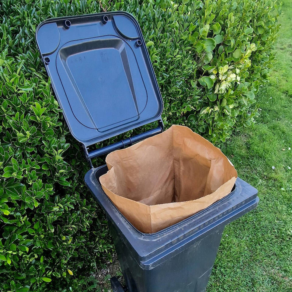 image 1 of 140L Paper Compostable Kerbside Caddy Liners - 80 Bags