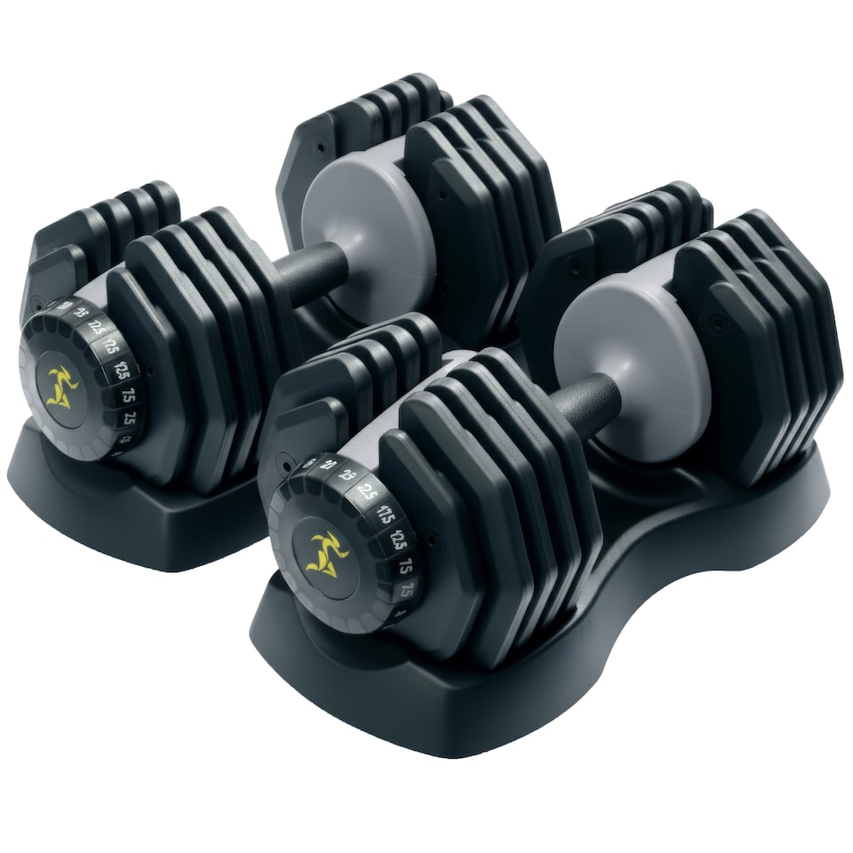 image 1 of Strongology Urban25 Home Fitness Adjustable Smart Dumbbells from 2.5kg up to 25kg Training Weights