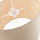 image 2 of Contemporary and Sleek Taupe Textured 10" Linen Fabric Drum Lamp Shade 60w Max | Cream | Taupe | 1