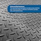 image 4 of Heavy Duty Diamond Pattern Rubber Flooring | Black | 13m