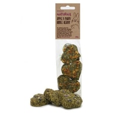 Rosewood Naturals Apple & Pansy Nibble Hearts 6pc (Pack of 8)