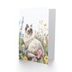 image 2 of Ragdoll Cat Lover Pet Wildflower Floral Portrait Birthday Greeting Card