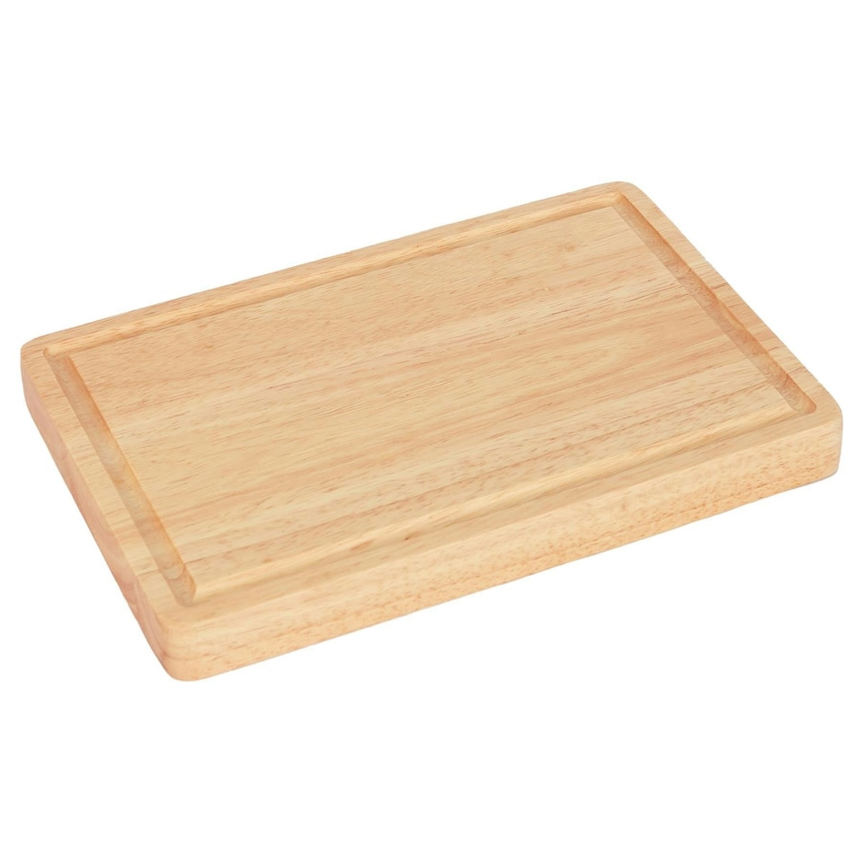 image 1 of Argon Tableware Wooden Butchers Block Chopping Board - 30cm x 20cm Brown