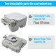 image 5 of HOMCOM 10L Portable Travel Toilet Outdoor Camping with 2 Detachable Tanks Grey