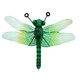 image 1 of Small Metal Green Dragonfly Garden/Home Wall Art Ornament Gift 7x22x31cm