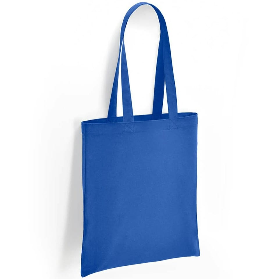 Brand Lab Cotton Long Handle 10L Tote Bag - Royal Blue - One Size Blue