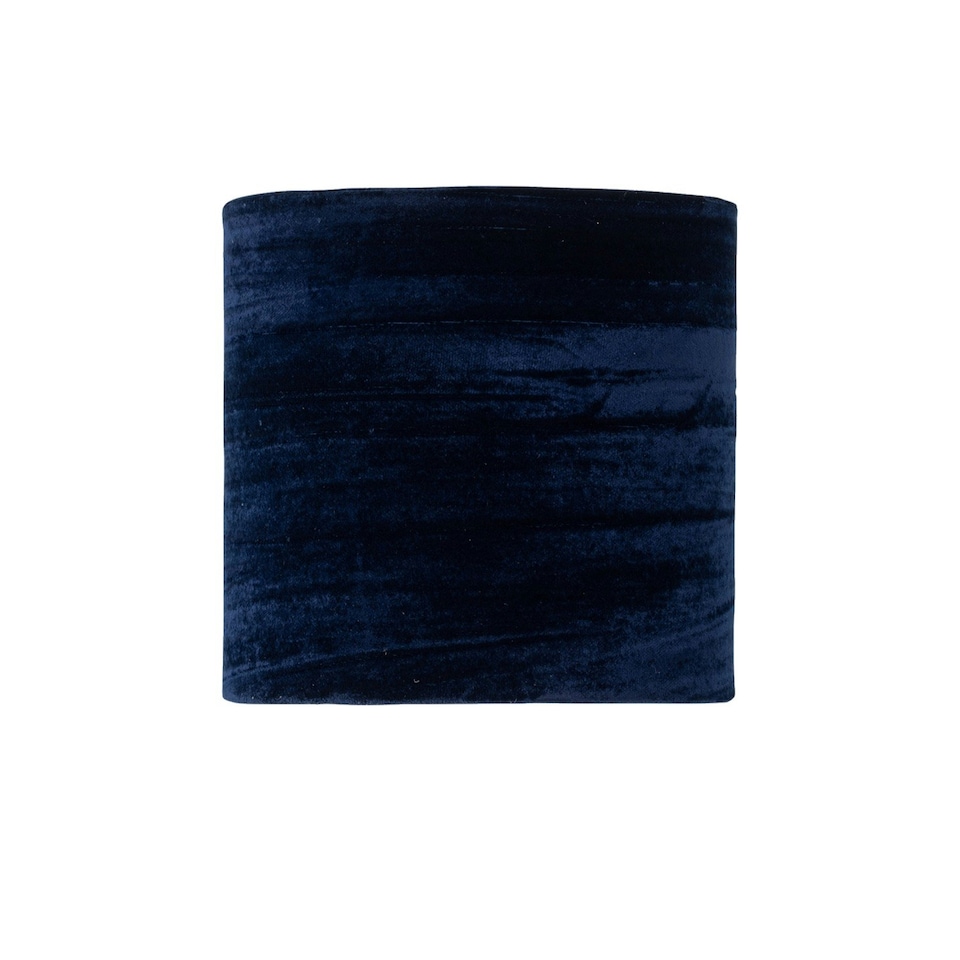 image 1 of First Choice Lighting Set of 2 Chrome Jewelled Table Lamp with Navy Blue Crushed Velvet Shades Chrome | Blue