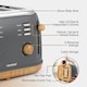 image 9 of Fika Grey Microwave Kettle Toaster Set, Fika Range, Grey