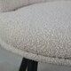 image 4 of FREYA Petal Chair Boucle Upholstered Fabric - Cream Cream | Boucle
