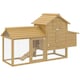 image 6 of PawHut Chicken Coop Hen Cage Small Animal Hutch Nesting Box Outdoor Run Natural