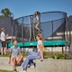 image 3 of 14ft x 8ft Salta Green Rectangular First Class Trampoline with Enclosure