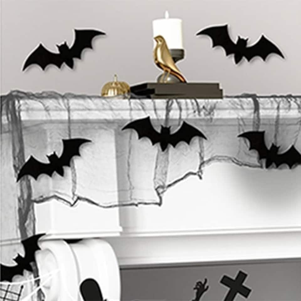 Spooky Bat Halloween Gauze Decoration 2.6m