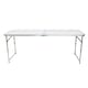 image 7 of 4ft Folding Outdoor Camping Kitchen Work Top Table | White