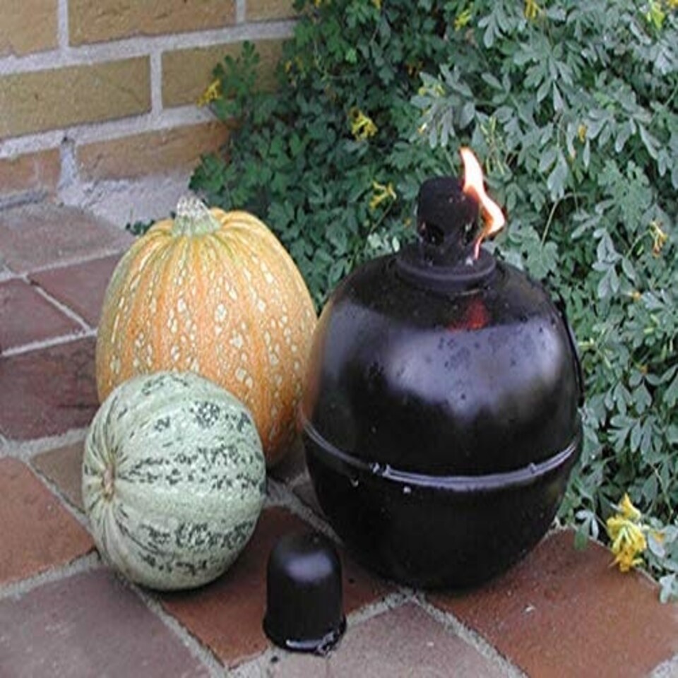 image 1 of Black Finish Outdoor Oil Tumble Torch