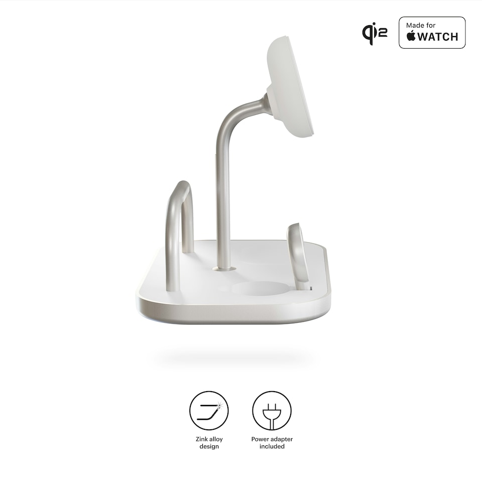 image 1 of Zens 4-in-1 Wireless Charger (incl. Wall Charger) - white