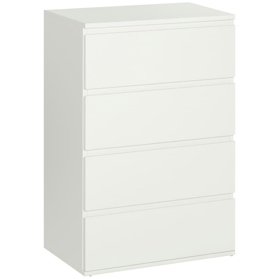 image 1 of HOMCOM 4 Drawer Cabinet Storage Cupboard Sideboard Organiser