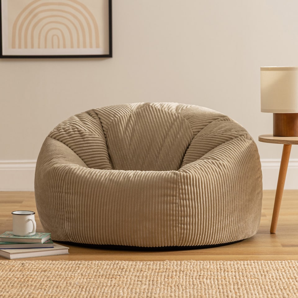 image 1 of icon Kingston Classic Beanbag Corduroy Natural Beige Set of 2