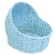 image 4 of Baby Boy Gift Hamper Kit - Blue Bassinet Basket (25cm) with Cream Gift Wrap Accessories