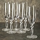 image 4 of Champagne Drinking Flutes Stemmed 6 Set Cocktail Glasses Dinner Party