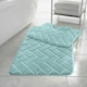 image 2 of Memory Foam BLOCKS Bath Mat Set Aqua