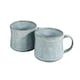 image 1 of Scandi Home Set of 2 600ml Terra Fusion Grey Artisan Glaze Ceramic Mugs Grey