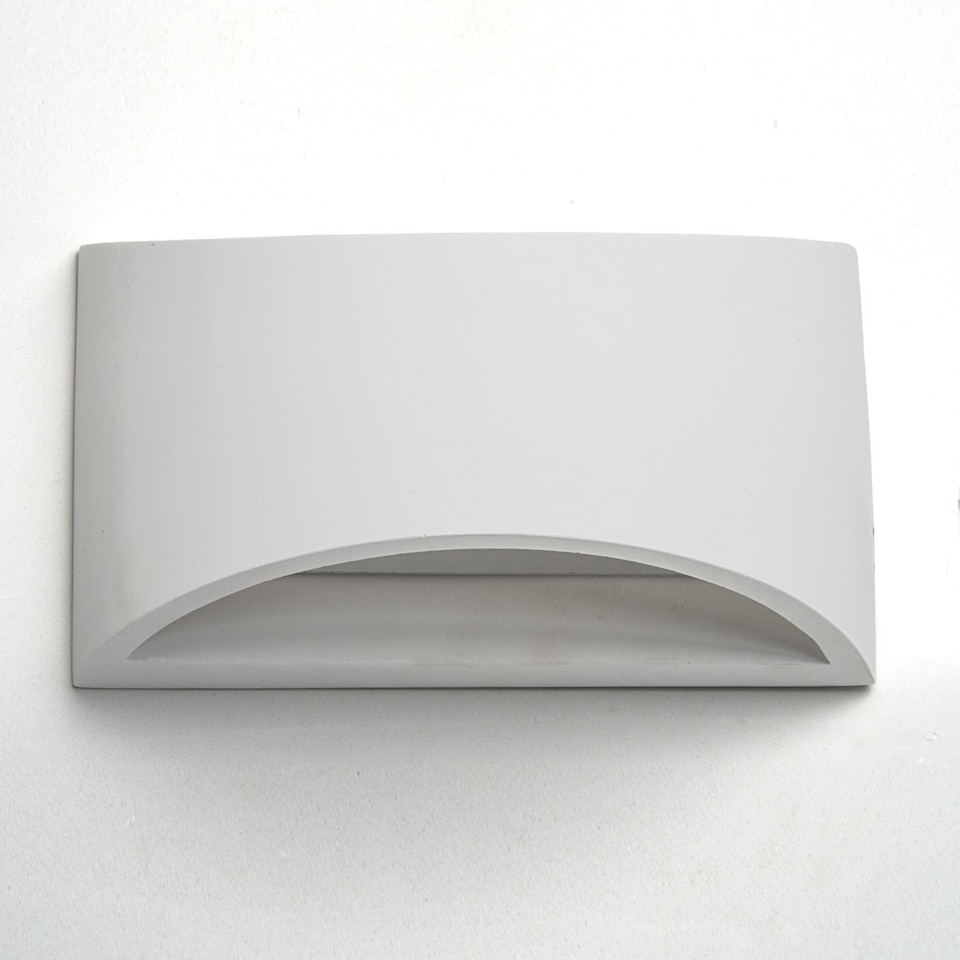 image 1 of Marmo - White G9 Plaster Wall Light | White | 1