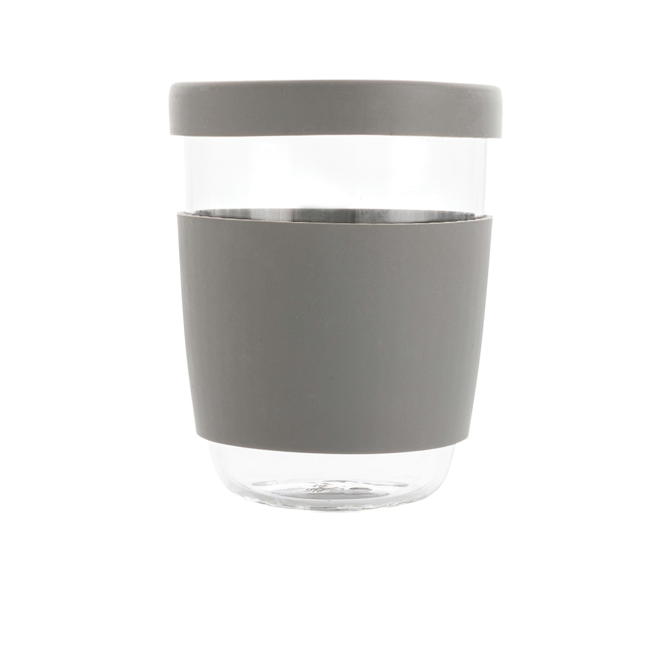 image 1 of Ukiyo 360ml Borosilicate Glass Cup - Grey - One Size