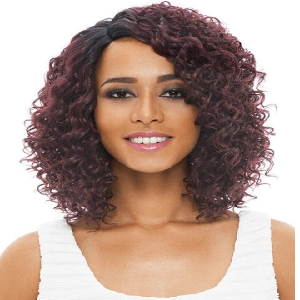 Janet Collection Natural Super Flow Deep Part Syn Bohemian Lace Wig Multi | OEM3883 | One Size