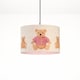 image 5 of CGC BLAKE 45cm Oatmeal Linen Pink Teddy Bear Children’s Lampshade