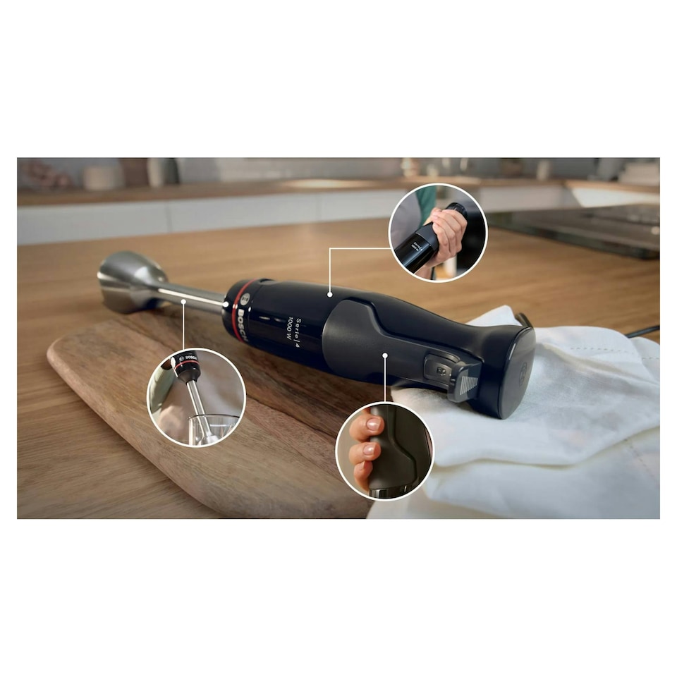 image 1 of Bosch Hand Blender ErgoMaster 1000W - MSM4B621GB Black