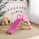 image 2 of Living and Home Portable Pink Folding Junior Play Slide for Kids