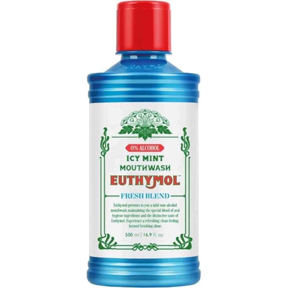 Euthymol Mouthwash Icy Mint  Alcohol-Free 500ml