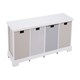 image 1 of Interiors By Premier Compact Design 4 Drawer Bench, Modern Design Chest Of Drawers For Livingroom, Minimalist Storage Chest Multi