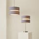 image 7 of ValueLights Sophia Small Grey 2 Tier Ceiling Light Shade & Bulb | Grey