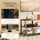 image 6 of HOMCOM TV Stand Cabinet with Swivel Bracket for 32 - 70 Inch TVs Brown