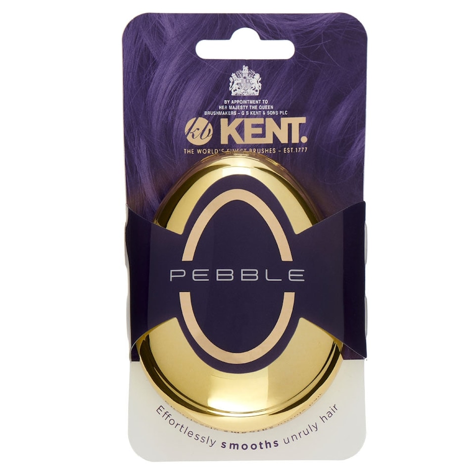 image 1 of Kent Brushes Pebble Detangling Brush in Gold
