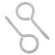 image 5 of Screw Eye Hooks Fasteners Picture Curtain Hanger 18mm Hook 60mm Length 12pc