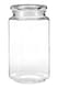 image 1 of Interiors by Premier Glass Storage Jar – 1040ml, Clear Glass with Airtight Clip-Top Lid, Perfect for Storing Tea