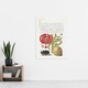 image 4 of Turks Cap Lily Fig and Beetle Calligraphy Huge Wall Art Poster Print 24X32"