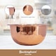 image 3 of Buckingham Salad / Mixing Bowl Stainless Steel with hammered  & copper finish 7.2 Litre / 30 cm
