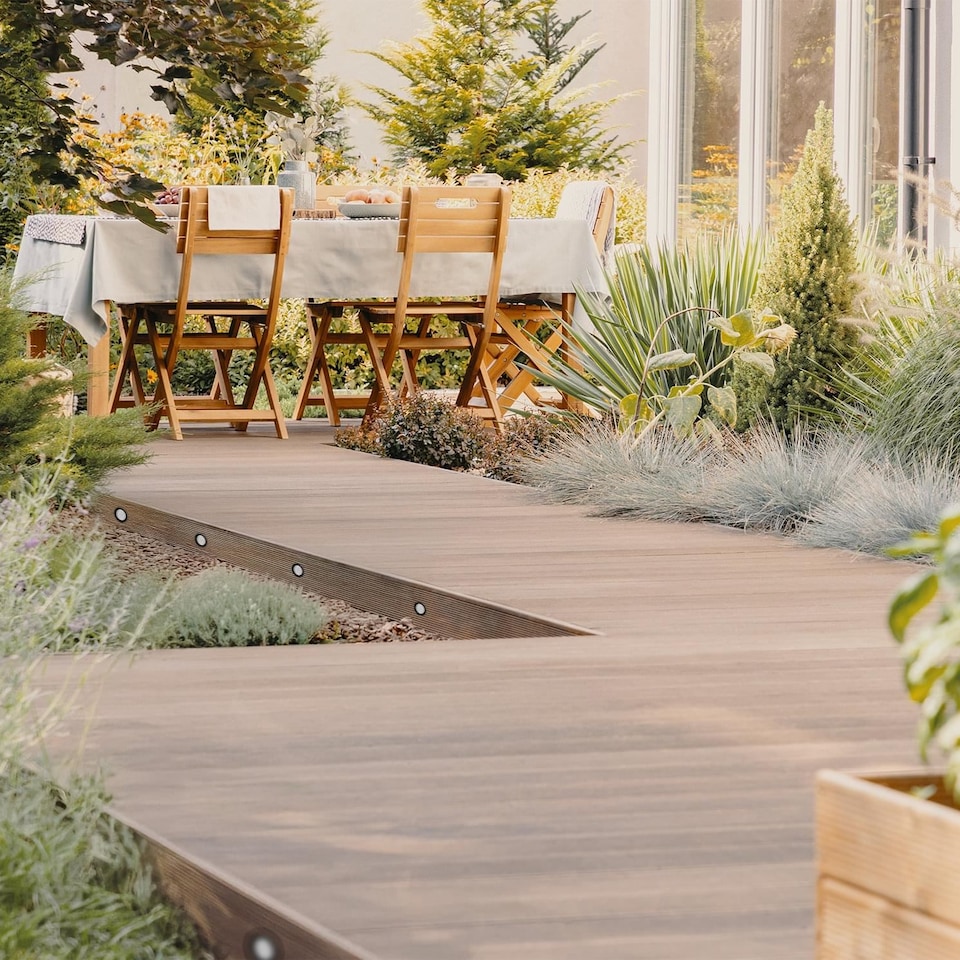 image 1 of Set of 20 - 30mm Black IP67 Warm White LED Decking Kit Photocell