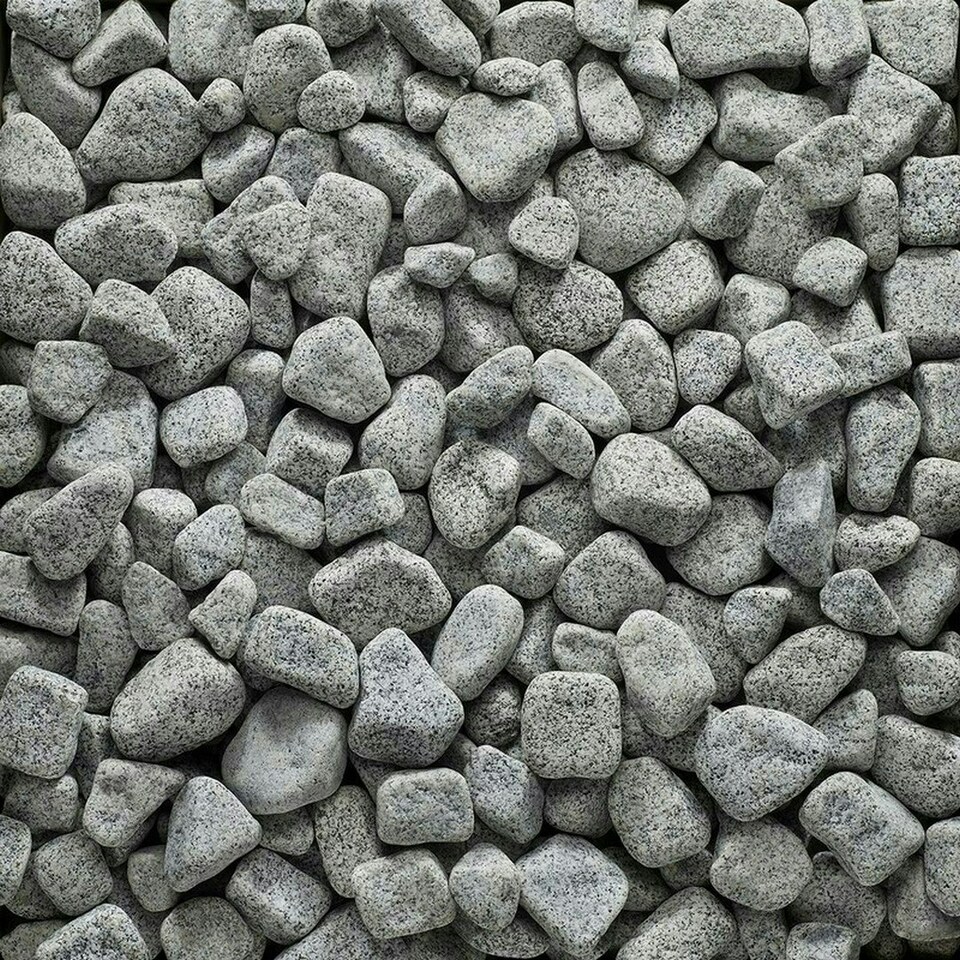 image 1 of 40-100mm Silver/Grey Round & Oval Cobbles - Premium Aggregate Bulk Bag - 850 kilos