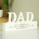 image 2 of Personalised Free Text Heart Wooden Dad Ornament