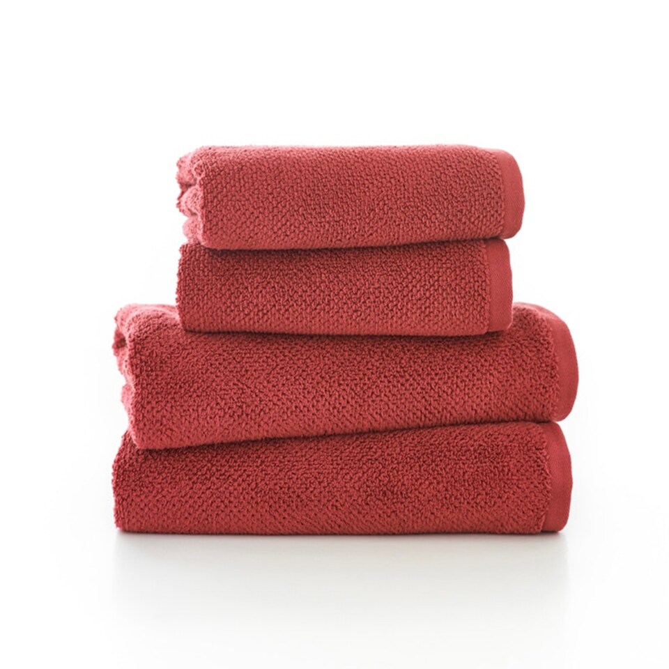 image 1 of Romeo 100% Cotton Absorbent Soft Bathroom Towels - Hand, Bath, Sheet Red | Raspberry | Hand towel