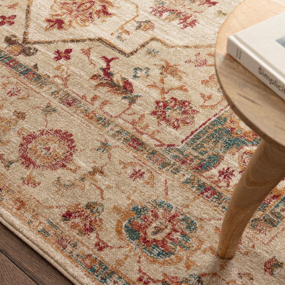 Cars 2 Rug The Rug Edit Raja Cream Multi Medallion Rug - Tesco Groceries