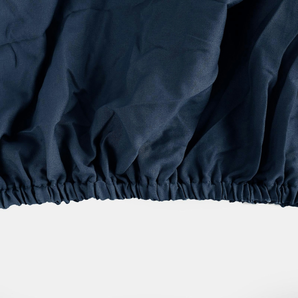 image 1 of OHS Soft Microfibre Plain 30cm Deep Fitted Bed Sheet, King - Navy Blue