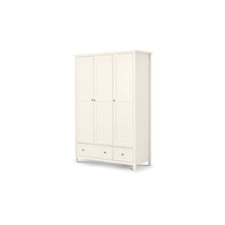 Premier Pure White 3 Door Combination Wardrobe