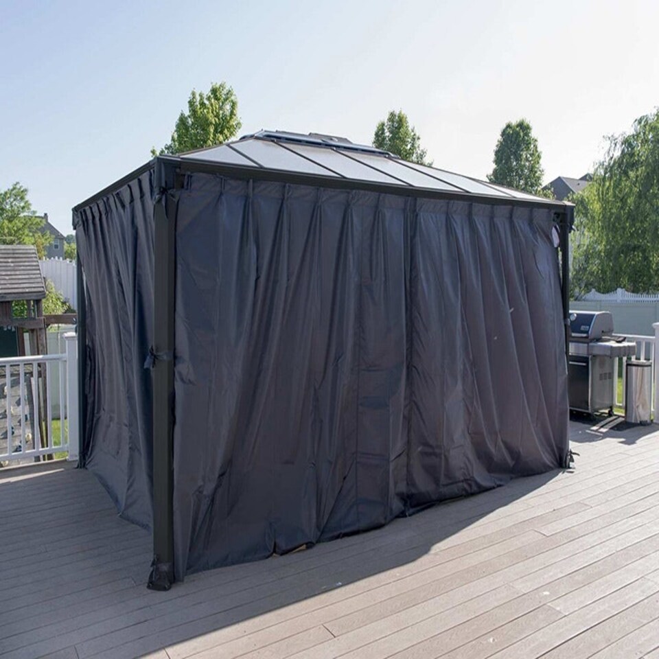 image 1 of Martinique Curtain Set for Rectangle Gazebo 4000/5000 - L465 x W465 x H217 cm (Gazebo Not Included)