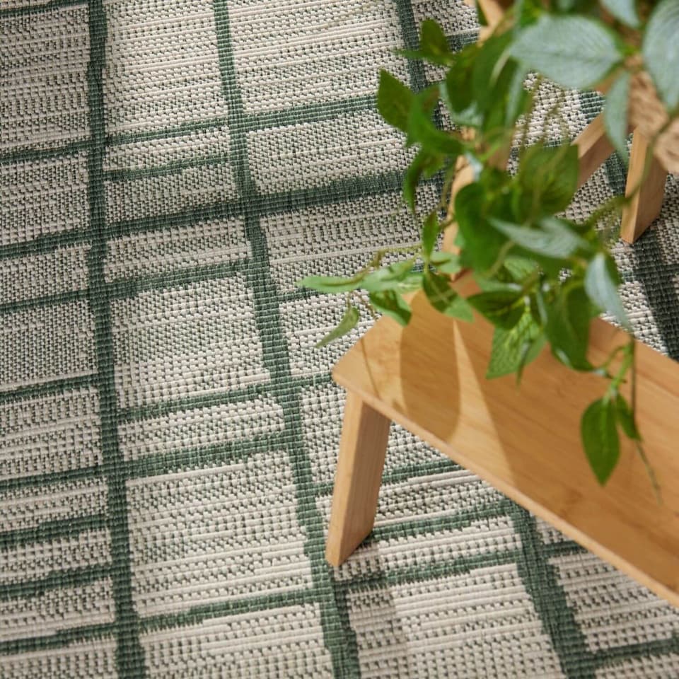 image 1 of Ted Baker Indoor Outdoor Crouch Round Abstract Rug